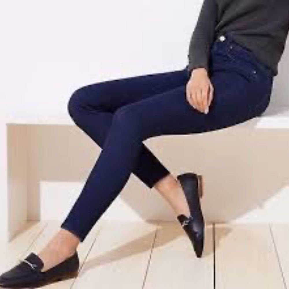 LOFT NWT Legging Dark Wash Jeans Sz 27